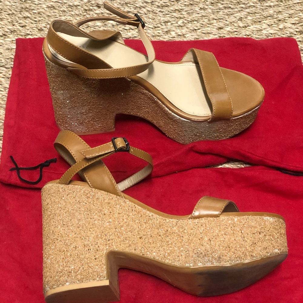 Zara translucency Women’s Heel Sparkly Sandal